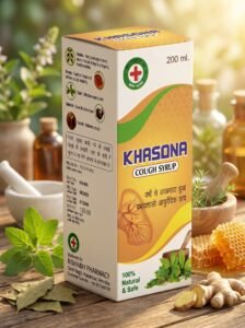 Khasona Cough Syrup – Ayurvedic Herbal Syrup for Cough, Cold & Throat Relief