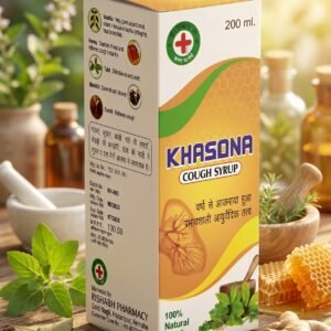 Khasona Cough Syrup – Ayurvedic Herbal Syrup for Cough, Cold & Throat Relief